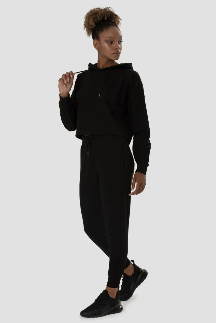 Oversized Sweat Crop Hoodie