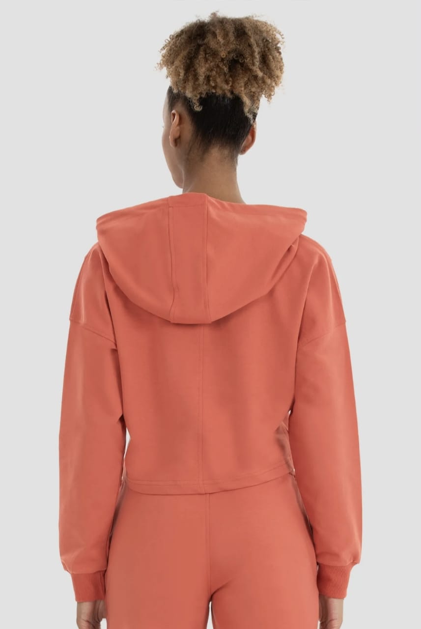 Oversized Sweat Crop Hoodie