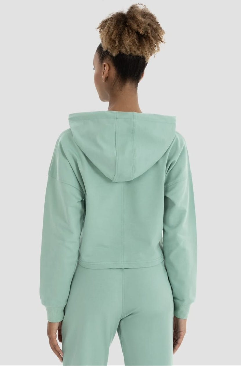 Oversized Sweat Crop Hoodie