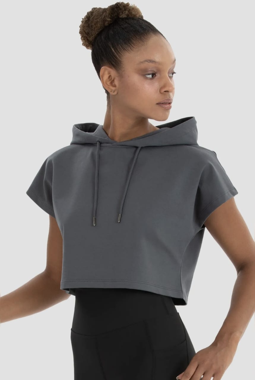 Sleeveless Crop Hoodie