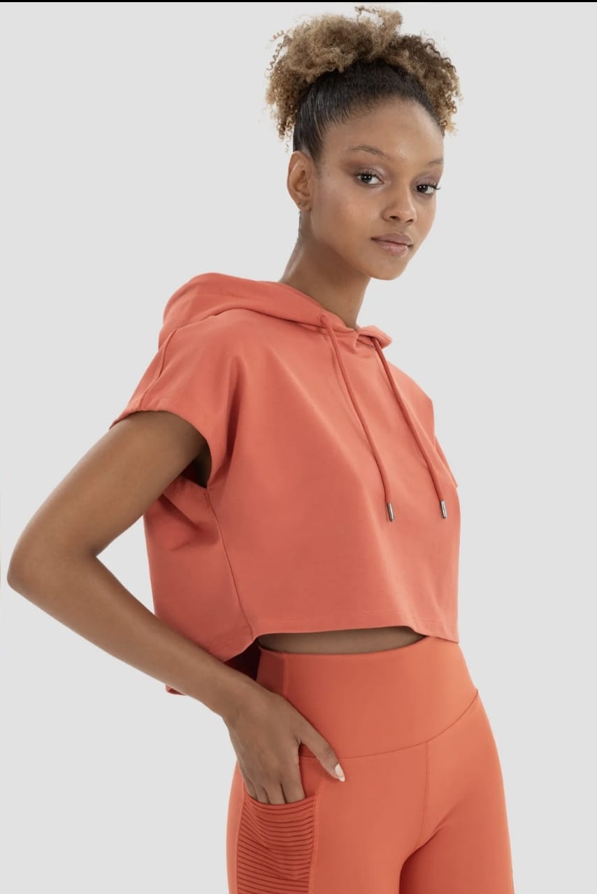 Sleeveless Crop Hoodie