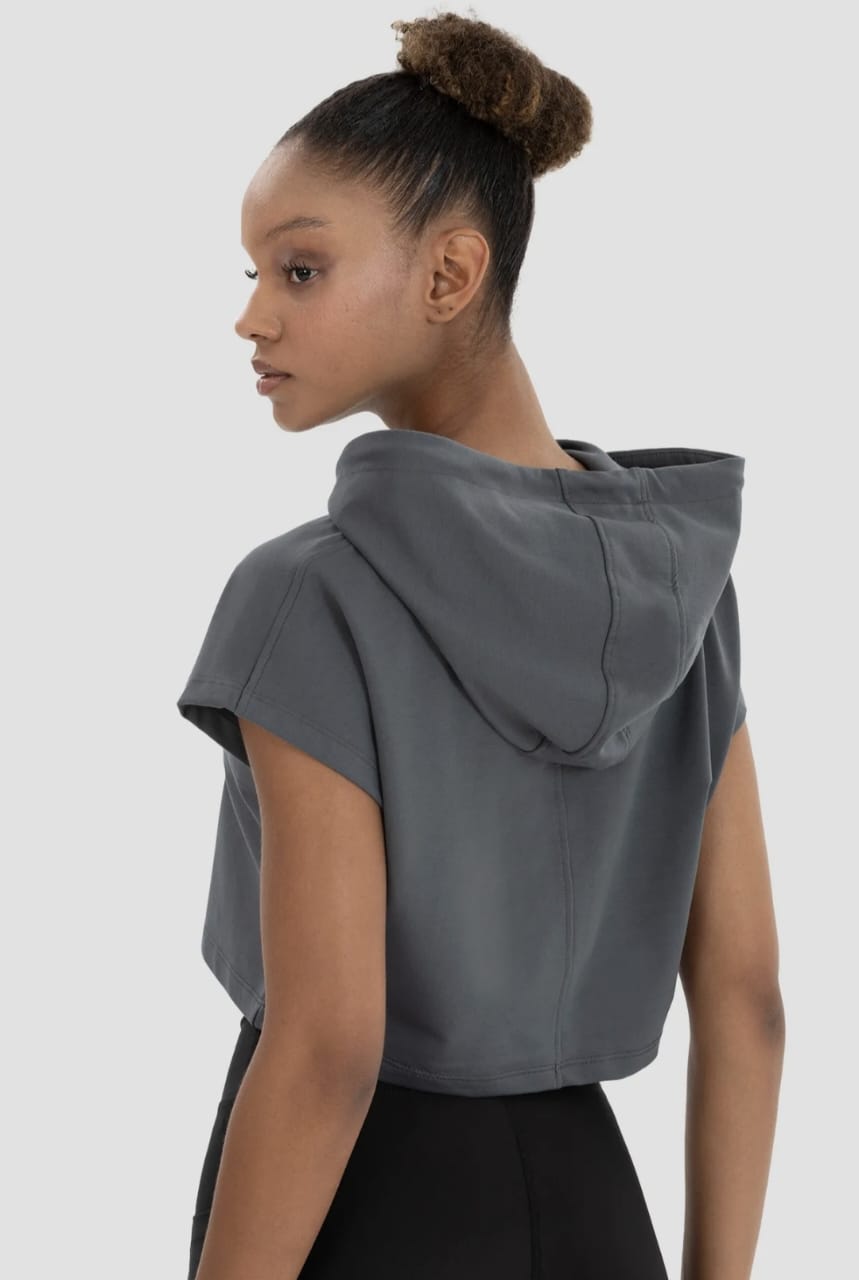 Sleeveless Crop Hoodie