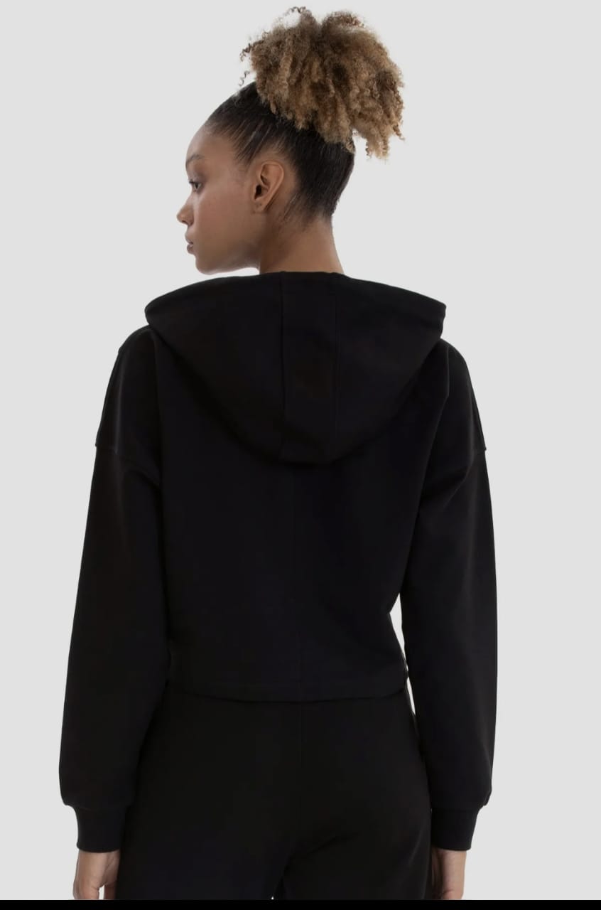 Oversized Sweat Crop Hoodie