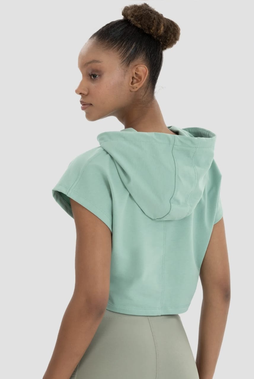 Sleeveless Crop Hoodie