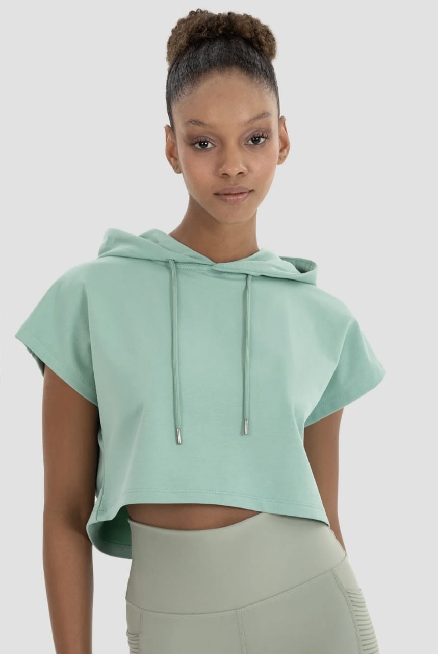 Sleeveless Crop Hoodie