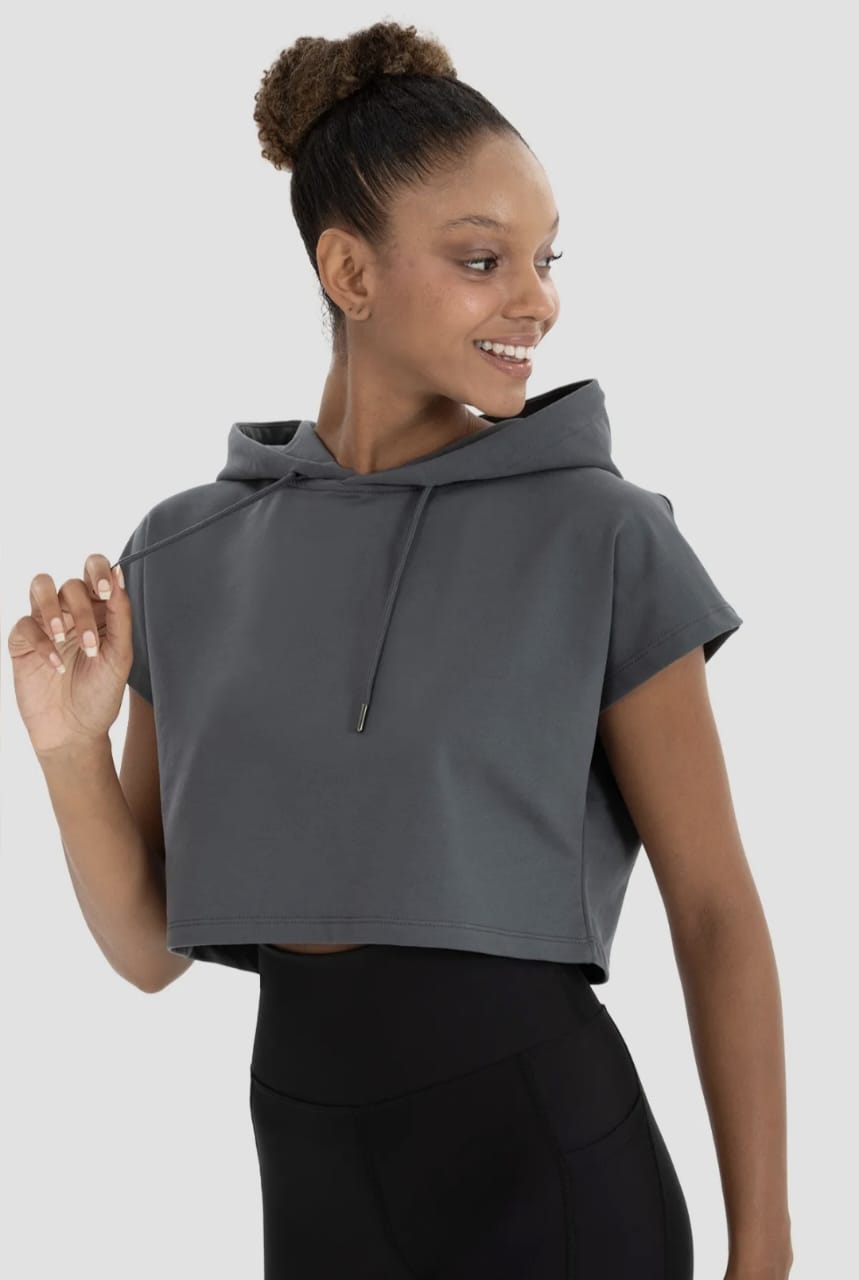 Sleeveless Crop Hoodie