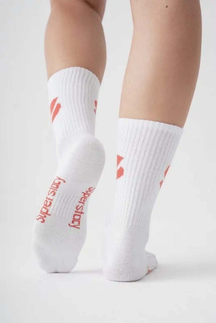 WOMEN SOCKS COTTON VERMILION